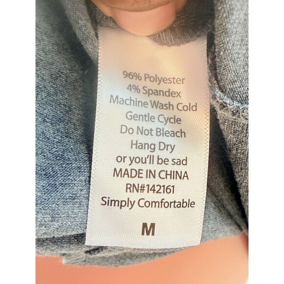 LuLaRoe Julia Dress Bodycon M Gray Blue Stretch Knee Length Comfy Soft - Picture 12 of 14